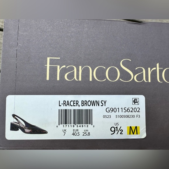 Franco Sarto Tortoise Racer Slingback Heels - Picture 8 of 8